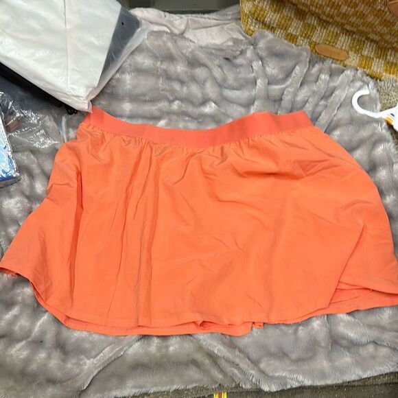 ID Ideology Women's Woven Skort, Created for Macy's - Peach Echo Size 2XL - Picture 2 of 3